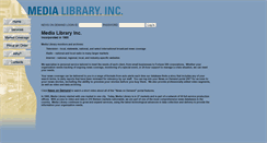 Desktop Screenshot of medialibraryinc.com