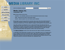 Tablet Screenshot of medialibraryinc.com